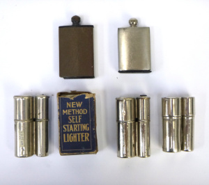 Lot 62 - Group Lot Vintage Cigarette Lighters - incl 1 x Boxed , 3 x Loose Self