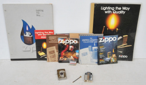 Lot 63 - Small Lot of ZIPPO Items & Booklets incl ZIPPO Lighter w Freemasons