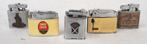 Lot 69 - 5 x Vintage Cigarette Lighters for Australian Advertising incl Scotch C