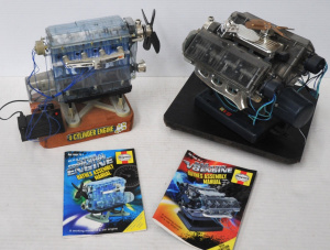 Lot 78 - 2 x Haynes plastic Scale Model Engines - 4 cylinder & V8 - 4 acyl w