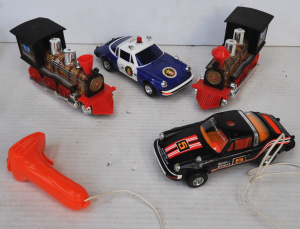 Lot 118 - Lot of vintage Electronic & Remote Control Kids Toys incl Police C