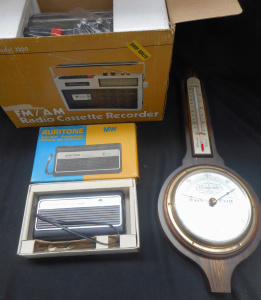 Lot 126 - 2 x Vintage Boxed Radios - Portable AM Radio and AM-FM Radio Cassette