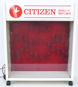 Lot 132 - Vintage POS Citizen Watches Display Cabinet with in-built light - 65cm