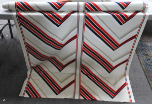 Lot 147 - Bolt of retro 1970 - 80s Gummerson 'Oslo' Pattern Curtain Fabric - thi