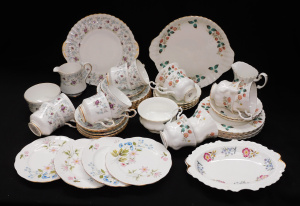 Lot 157 - 2 x English China Afternoon Tea sets for 6 plus inc Royal Stafford Enc