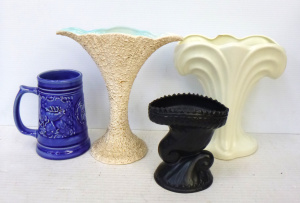Lot 170 - Group lot of Australian & English Pottery inc, Pates trumpet vase,
