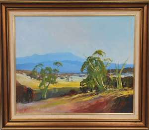 Lot 190 - Ronald Elliott Bull (1942 - 1979) Framed Oil Painting - Evening Light
