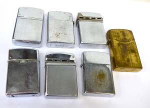 Lot 197 - Group Lot Mixed Vintage Windproof Cigarette Lighters - Unique Lighters