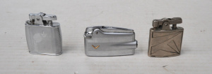 Lot 224 - 3 x Vintage Ronson Stylish Cigarette Lighters incl Viking, De-Light &a