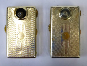 Lot 227 - 3 x Vintage 1950s Personal Handheld Torch Cigarette Lighters - marked