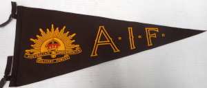 Lot 230 - Military Felt Pennant, AIF Australian Commonwealth Military Forces, 63
