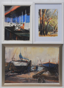 Lot 231 - Janet Rayson (Active c1990 - 2000's) 3 x Framed Watercolours - 'Kitche