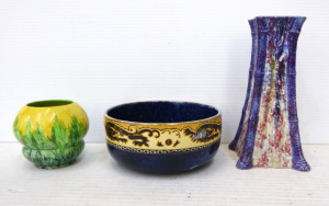 Lot 250 - 3 x Vintage English China items inc 1920s - 30s Grimwades Ming bowl, t