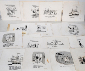 Lot 280 - Large Lot of Commercial Cartoons , All Marked to Back Adams Visual Fea