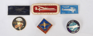 Lot 292 - Lot of Vintage Metal Russian Aviation Badges incl Badge of Antonov An-