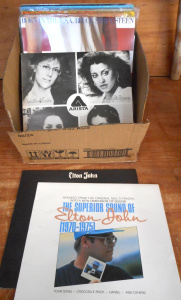 Lot 54 - Box lot Vinyl LP Records, incl Elton John, Bruce Springsteen, Monty Pyt