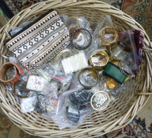 Lot 80 - Large Mixed Group Lot Vintage Ladies Costume Jewellery - incl Bangles,