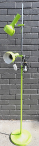 Lot 135 - Retro 1970s Green OSLO Twin Floor Lamp - Slight Damage to Base , Appro
