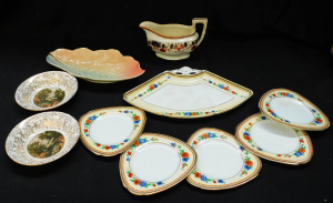 Lot 163 - Group lot Vintage English China inc c1860s Wedgwood Jug with Imari col