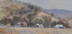 Lot 181 - Wykeham Perry (1936 - 2021) Framed Oil Painting - Farm, Frazer (sic) P