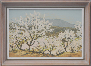Lot 182 - Will Eager (1909 - ) Framed Colour Serigraph - Spring, Mount Dandenong