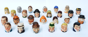 Lot 335 - 26 x Vintage English Character thimbles inc Staffordshire - Fagin, Bil