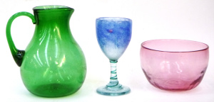 Lot 336 - Group Lot Vintage Australian Coloured Art Glass - incl Pink John Walsh