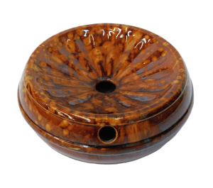Lot 340 - Australian Pottery c1900 Bendigo Waverley Ware Spittoon 22cm D