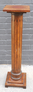 Lot 4 - Vintage c1930s Classical Fluted Wooden Pedestal - 98cm H