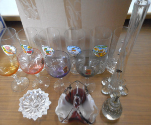 Lot 22 - Box Retro Glass, incl set of Brisbane World Expo 88 glasses, etc