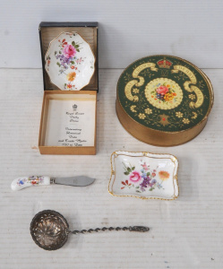Lot 47 - 3 x pieces - old Hallmarked Sterling Silver berry Spoon (af) + 2 x boxe