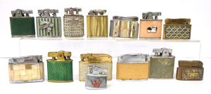 Lot 53 - Group lot of Vintage Cigarette Lighters inc, Rhinestone covered, Floral