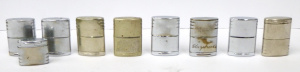 Lot 55 - Group Lot Vintage Silver Toned Cigarette Lighters - All same style, var