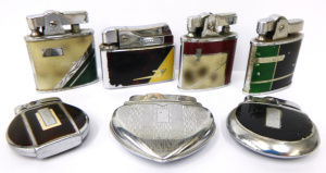 Lot 62 - Group lot of Art Deco & Modernist Fuel Fired Cigarette Lighters inc