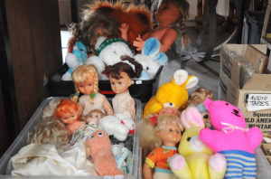 Lot 103 - 3 x Boxes - Heaps Vintage & Modern Dolls, Soft Toys & other Ki