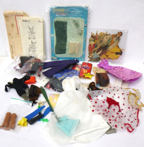 Lot 110 - Small box lot of Vintage Doll & Toy related items inc, Johnny Comb
