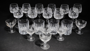 Lot 141 - Group crystal drinking glasses incl 6 Stuart stemmed glass, Belroy whi