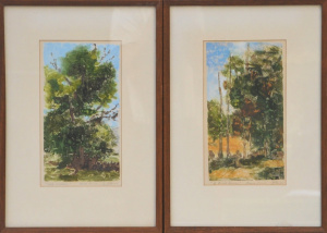 Lot 162 - Pair of Jennifer Paull (1945 - ) Framed Monoprints incl Old Wattle &am
