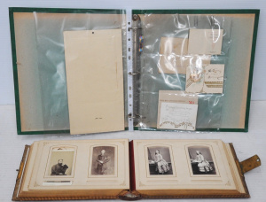 Lot 178 - Vintage Carte De Visita Album Mostly Christchurch & Folder with As