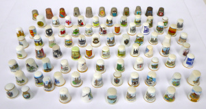 Lot 181 - Large Group Lot Vintage Souvenir Thimbles - incl Ballarat, Tasmania, W