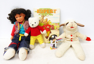 Lot 191 - Group lot of Vintage TV related toys inc, 1980s 50cm Punky Brewster do