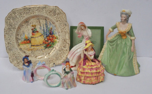 Lot 200 - Group lot - Vintage China Crinoline Lady items & others - Pair 193