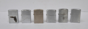 Lot 247 - Group Lot Vintage Windproof Cigarette Lighters - Silver Toned, Various
