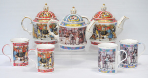 Lot 254 - Lot of Sadler & Sons Charles Dickens China Teapots & Mugs incl