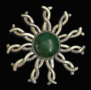 Lot 293 - Large MCM Peidra Artistica Tono Celeilia Mexican silver Amazonite sta