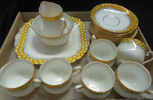 Lot 317 - Vintage 1930s Phoenix China Tea Set for Six