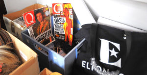 Lot 13 - 2 x Boxes of Music Magazines, Sunglasses & others w Music Magazines