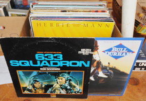 Lot 30 - Box lot - Vintage Vinyl Lp Records + CDs & DVDs - Records incl Shee