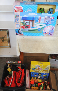 Lot 49 - Lot of Mixed Kids Toys incl Diecast Vehicles, Puzzles, Thomas The Tank