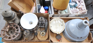 Lot 71 - 2 x Boxes of Oil Lanterns , Industrial Lights & Camp Cookers incl R